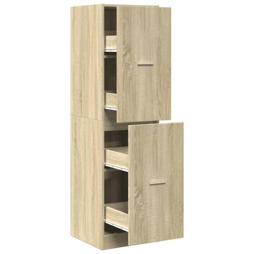 Apotekerskab 40 × 41 × 144,5 cm i konstrueret træ - sonoma-eg