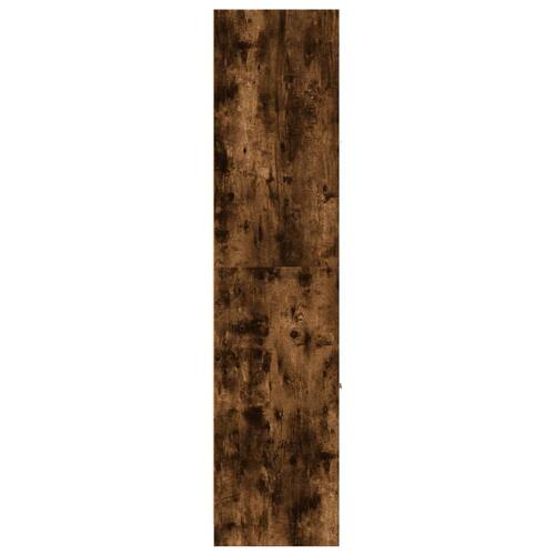 Apotekerskab 30x41x174,5 cm konstrueret træ røget egetræsfarve