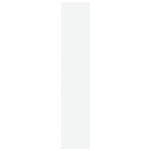 Bogreol 60x30x152 cm konstrueret træ hvid