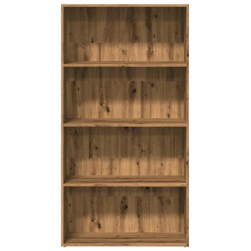Bogreol 80x30x152 cm konstrueret træ kunsteg
