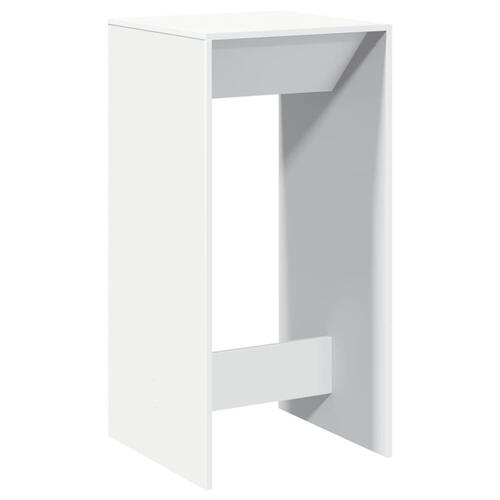 Barbord 51x50x103,5 cm konstrueret træ hvid