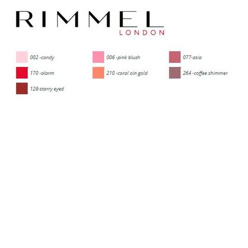 Læbestift Lasting Finish Rimmel London 037 - Red Orange
