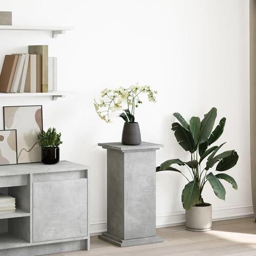 Piedestal med opbevaring 31x30x60 cm konstrueret træ betongrå