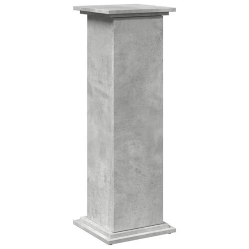 Piedestal med opbevaring 31x30x90 cm konstrueret træ betongrå