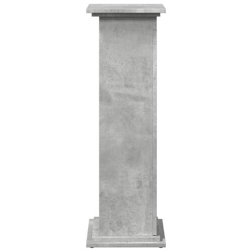 Piedestal med opbevaring 31x30x90 cm konstrueret træ betongrå