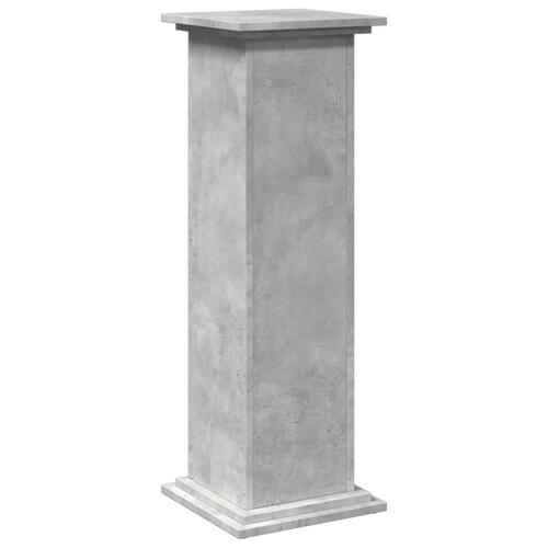 Piedestal med opbevaring 31x30x90 cm konstrueret træ betongrå