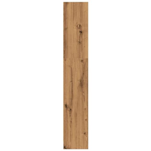 Bogreol 40x24x143 cm konstrueret træ egetræsfarve