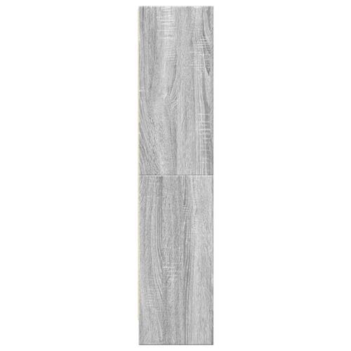 Bogreol 60x24x109 cm konstrueret træ grå sonoma-eg