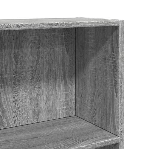 Bogreol 60x24x109 cm konstrueret træ grå sonoma-eg