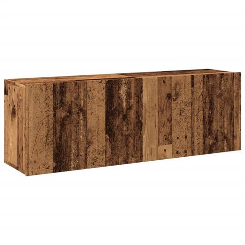 Væghængte tv-borde 2 stk. 60x30x41 cm gammelt træ-look