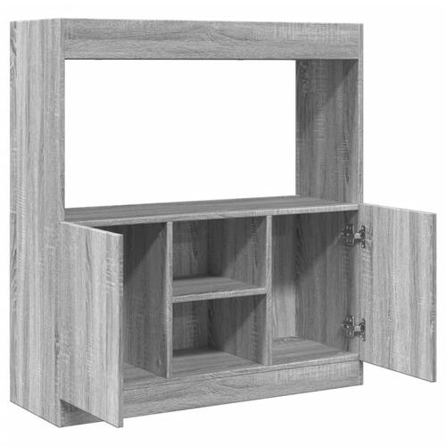 Højskab 92x33x100 cm konstrueret træ grå sonoma-eg