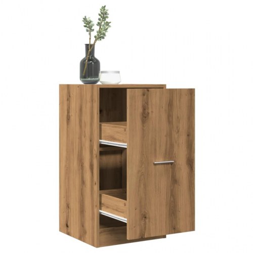 Apotekerskab 40×41×77,5 cm i konstrueret træ - egetræsfarve