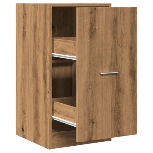 Apotekerskab 40×41×77,5 cm i konstrueret træ - egetræsfarve