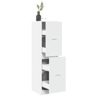 Apotekerskab 40x41x144,5 cm konstrueret træ hvid