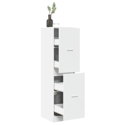 Apotekerskab 40x41x144,5 cm konstrueret træ hvid