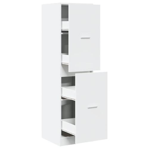 Apotekerskab 40x41x144,5 cm konstrueret træ hvid
