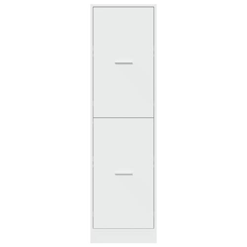 Apotekerskab 40x41x144,5 cm konstrueret træ hvid