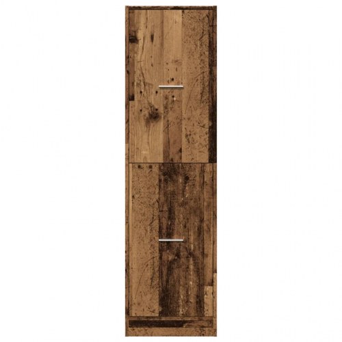 Apotekerskab 40 × 41 × 144,5 cm - konstrueret træ i gammelt træ-look
