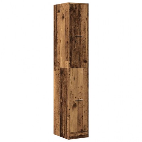 Apotekerskab 30 × 41 × 174,5 cm - konstrueret træ i gammelt træ-look