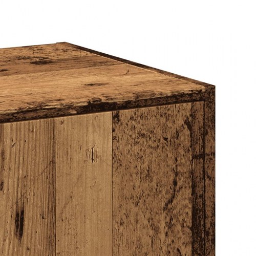 Apotekerskab 30 × 41 × 174,5 cm - konstrueret træ i gammelt træ-look