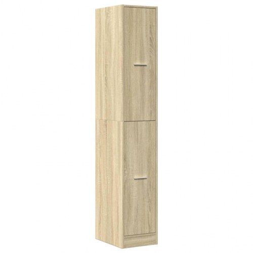 Apotekerskab 30×41×174,5 cm i konstrueret træ - sonoma-eg