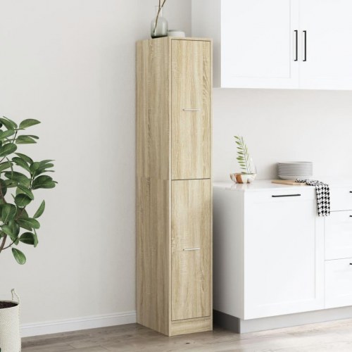 Apotekerskab 30×41×174,5 cm i konstrueret træ - sonoma-eg