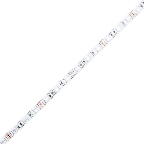 Skrivebord med LED-lys 200x55x91 cm konstrueret træ sonoma-eg