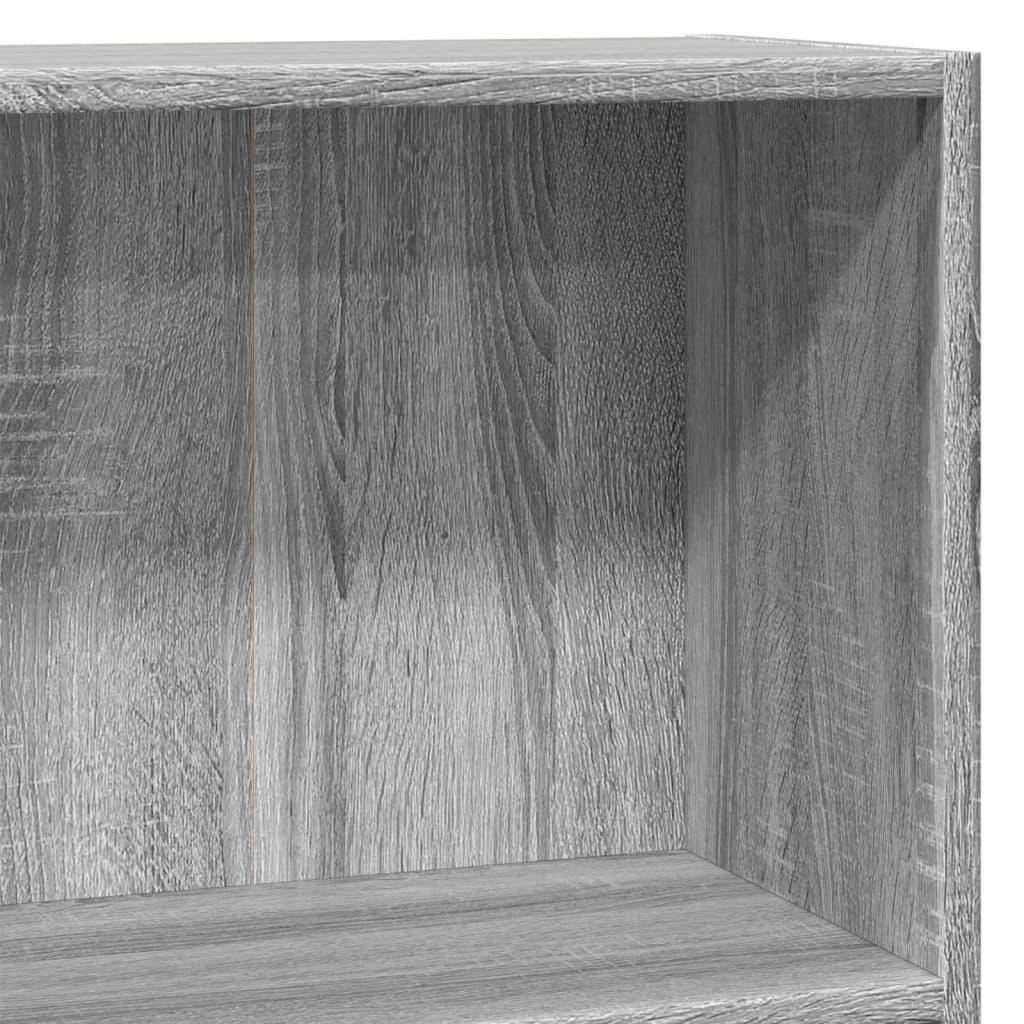 Bogreol 80x30x77 cm konstrueret træ grå sonoma-eg