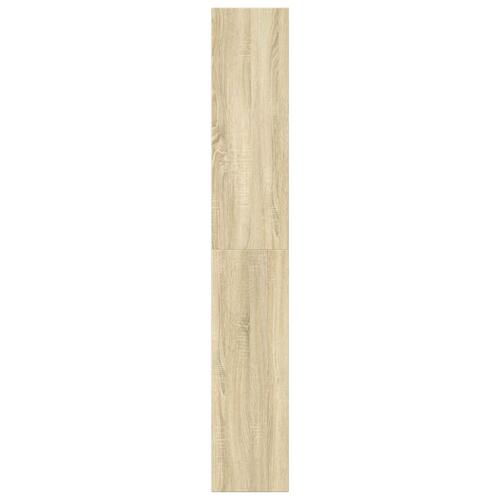 Bogreol 60x30x189 cm konstrueret træ sonoma-eg