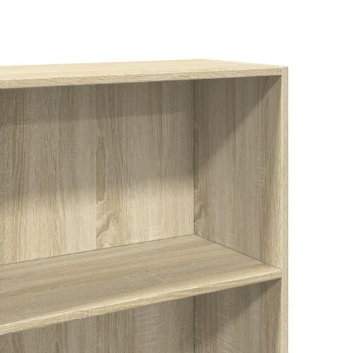 Bogreol 60x30x189 cm konstrueret træ sonoma-eg