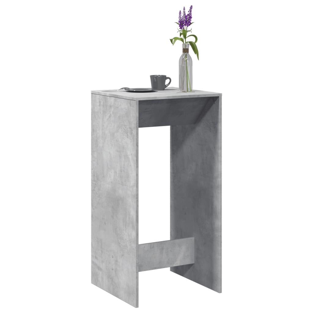 Barbord 51x50x103,5 cm konstrueret træ betongrå