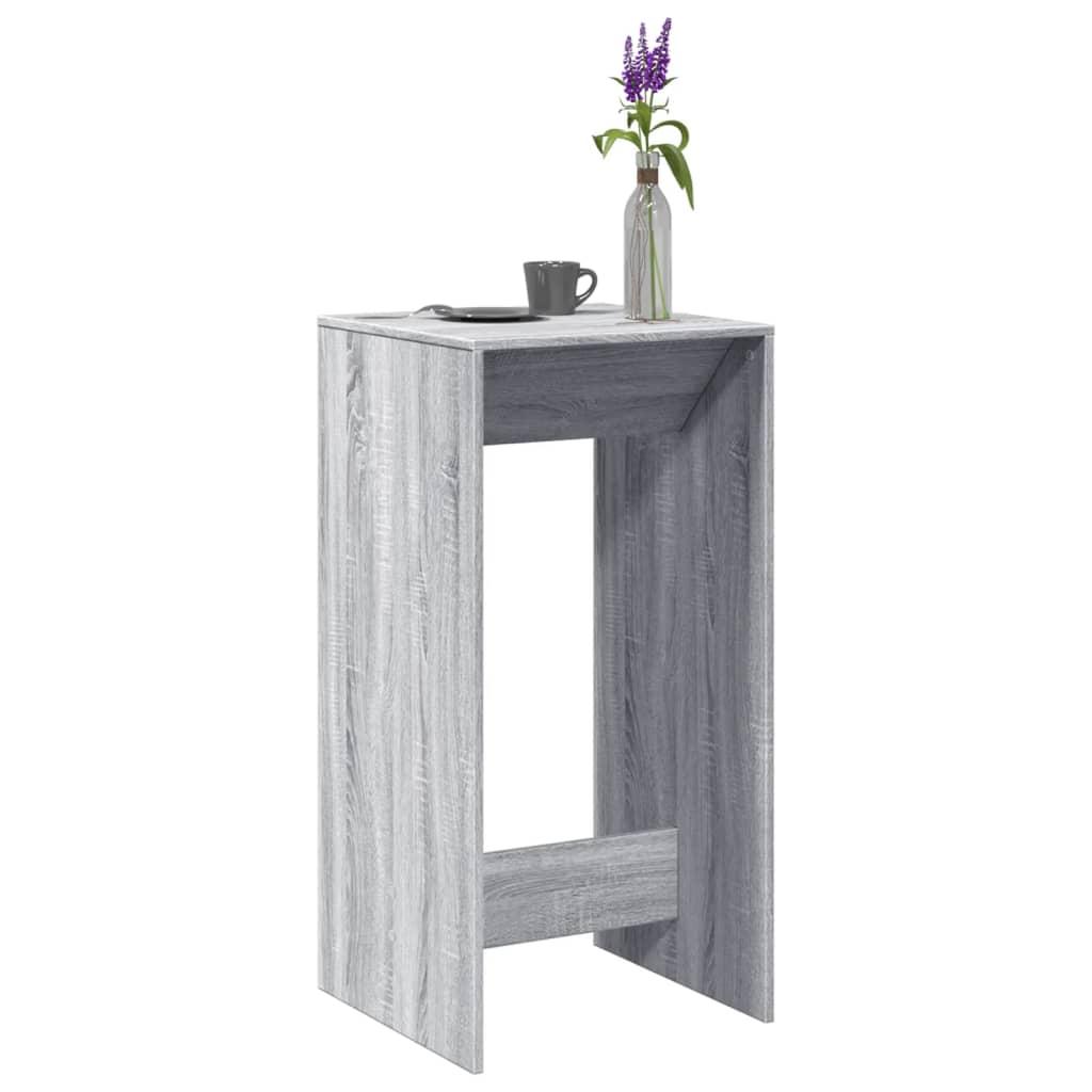 Barbord 51x50x103,5 cm konstrueret træ grå sonoma-eg