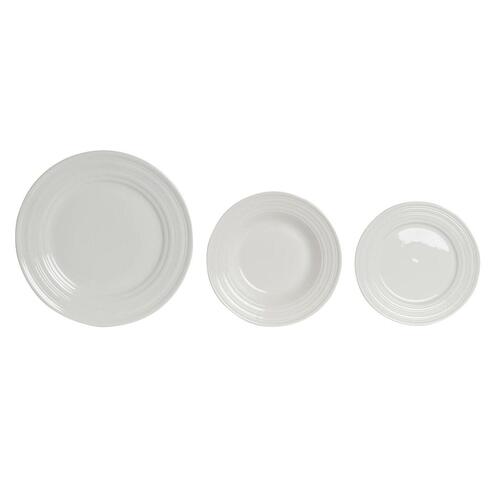 Spisestel Hvid Porcelæn 18 Dele