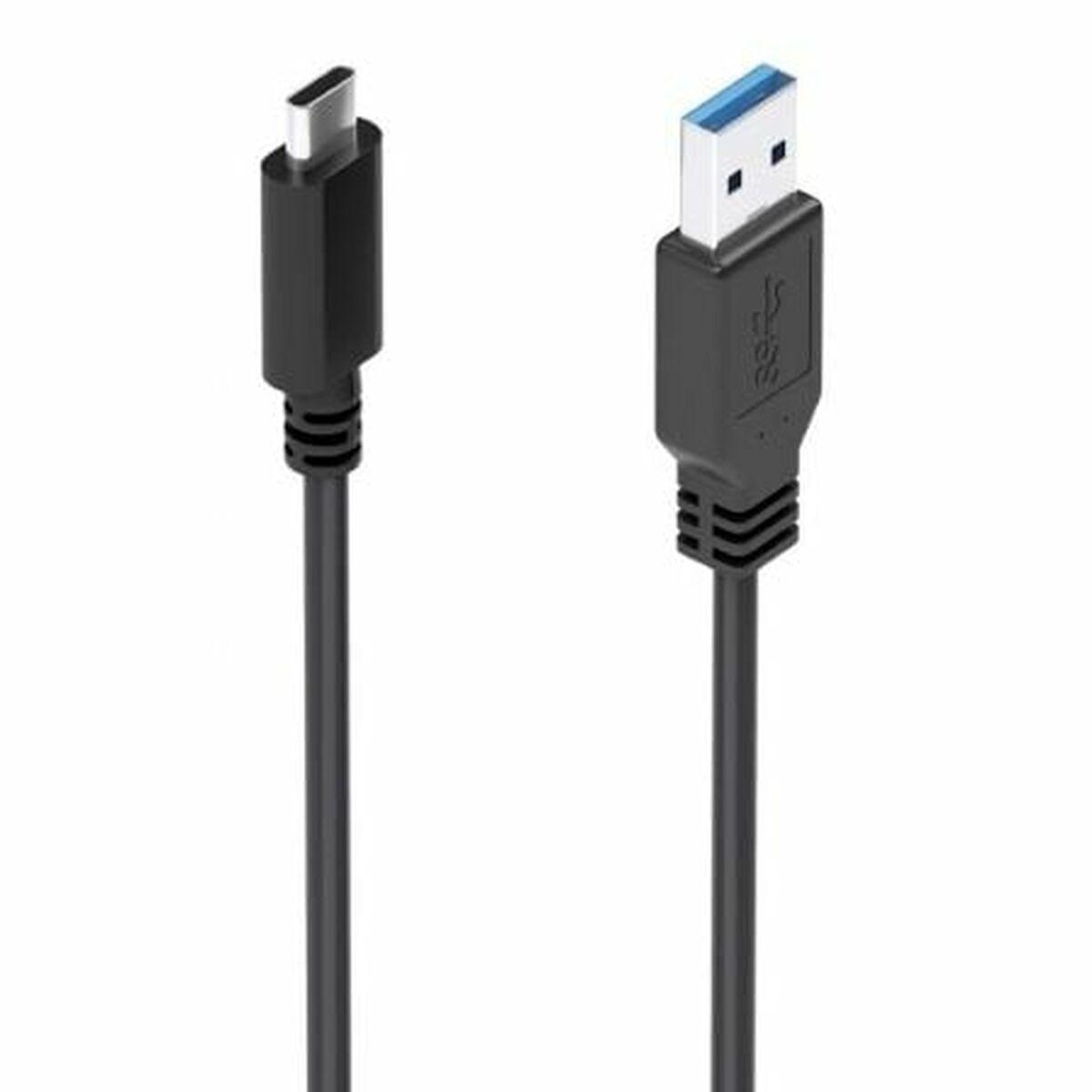 USB-kabel Aisens A107-0860 Sort USB-C