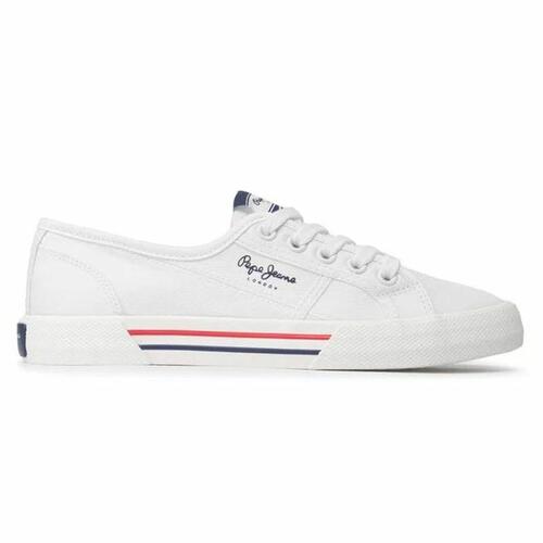 Sportssneakers til damer Pepe Jeans Brady Basic Hvid 40