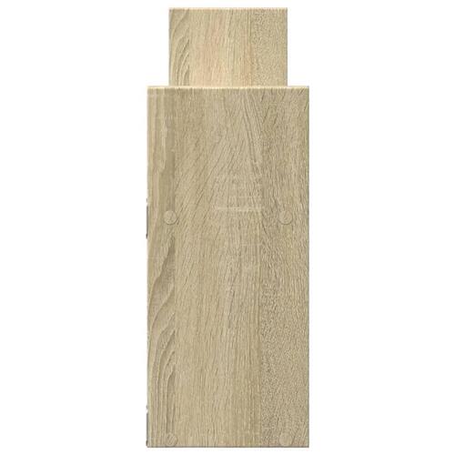 Vægskab 100x18x40 cm konstrueret træ sonoma-eg
