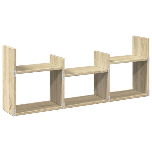 Vægskab 100x18x40 cm konstrueret træ sonoma-eg