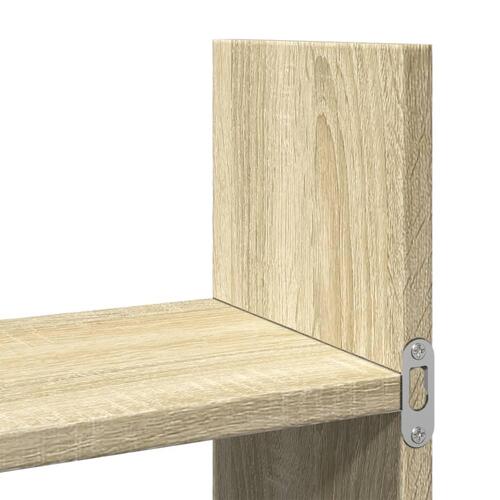 Vægskab 100x18x40 cm konstrueret træ sonoma-eg