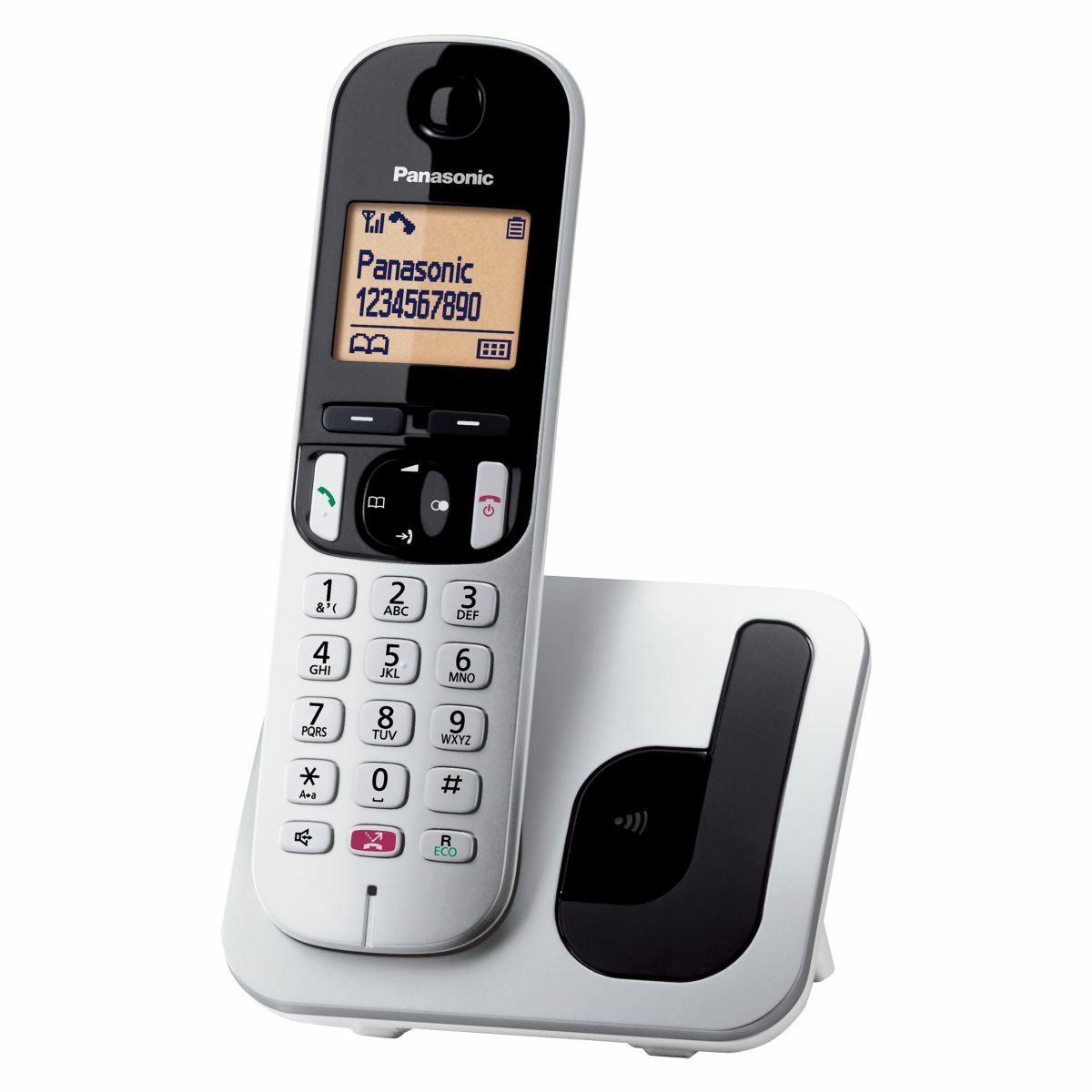 Trådløs telefon Panasonic KX-TGC250SPS Grå Sølv