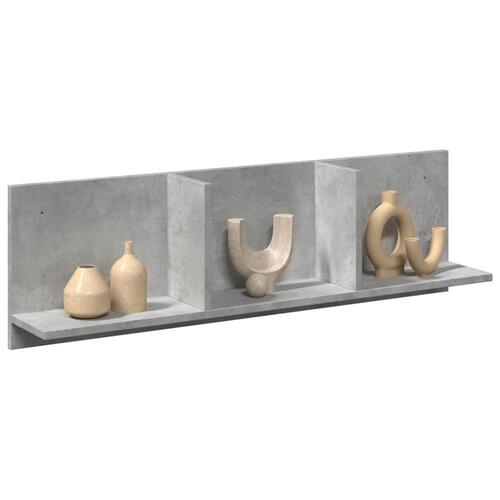 Vægskab 100x16,5x30 cm konstrueret træ betongrå