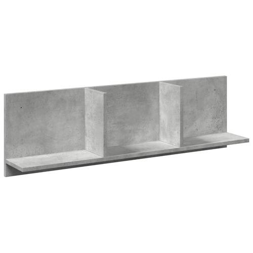 Vægskab 100x16,5x30 cm konstrueret træ betongrå
