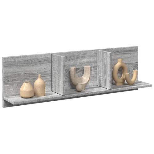 Vægskab 100x16,5x30 cm konstrueret træ grå sonoma-eg