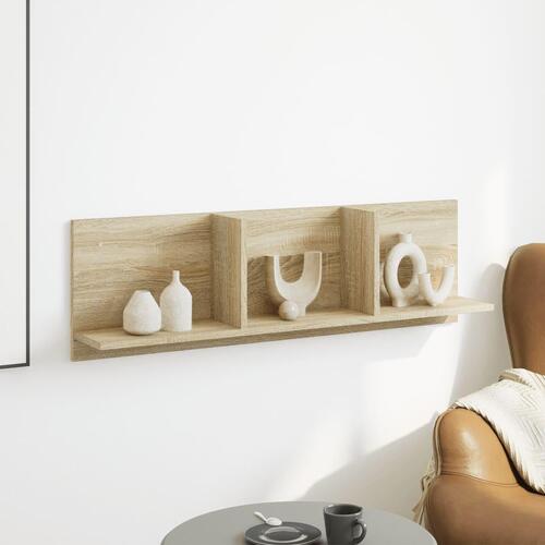 Vægskab 100x16,5x30 cm konstrueret træ sonoma-eg