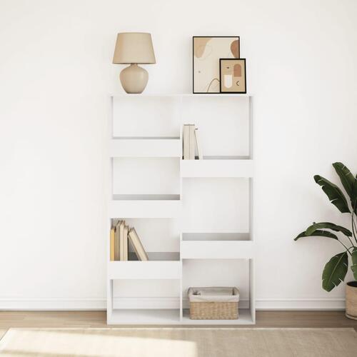 Bogskab 100x33x155,5 cm konstrueret træ hvid