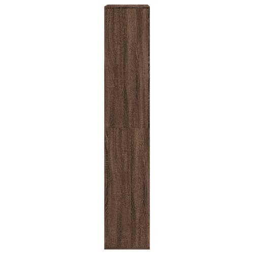 Bogreol 100x33x175 cm konstrueret træ brun egetræsfarve