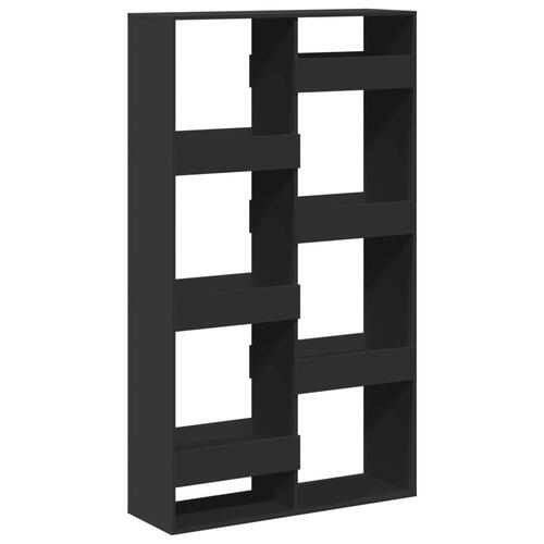 Bogreol 100x33x175 cm konstrueret træ sort