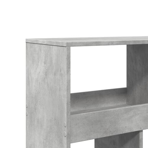 Bogreol 100x33x187,5 cm konstrueret træ betongrå