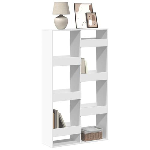 Bogskab 100x33x175 cm konstrueret træ hvid