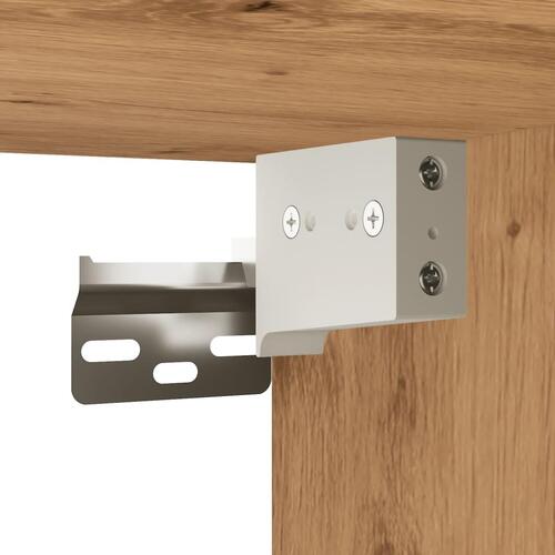 Væghængt tv-bord 100x30x30 cm konstrueret træ kunsteg