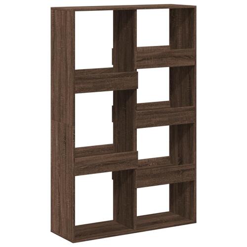 Bogreol 100x33x155,5 cm konstrueret træ brun egetræsfarve